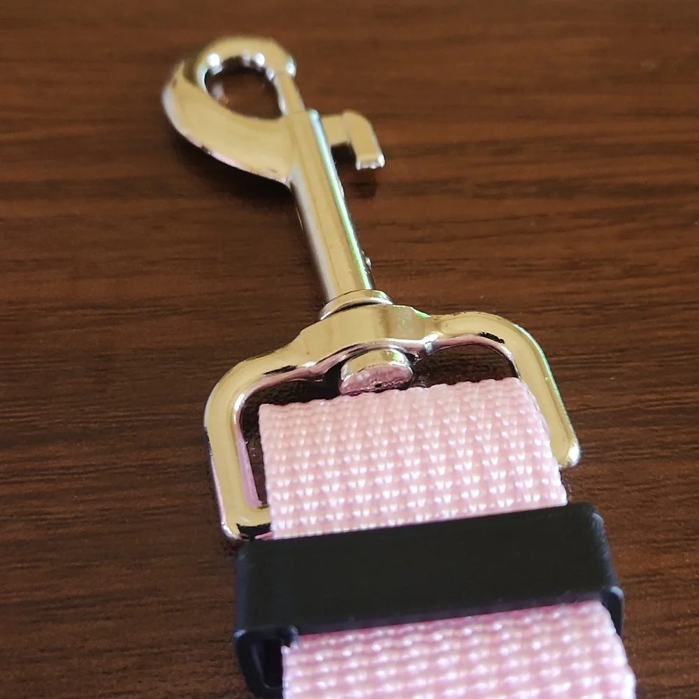 Pink Adjustable Dog Car Seat Leash